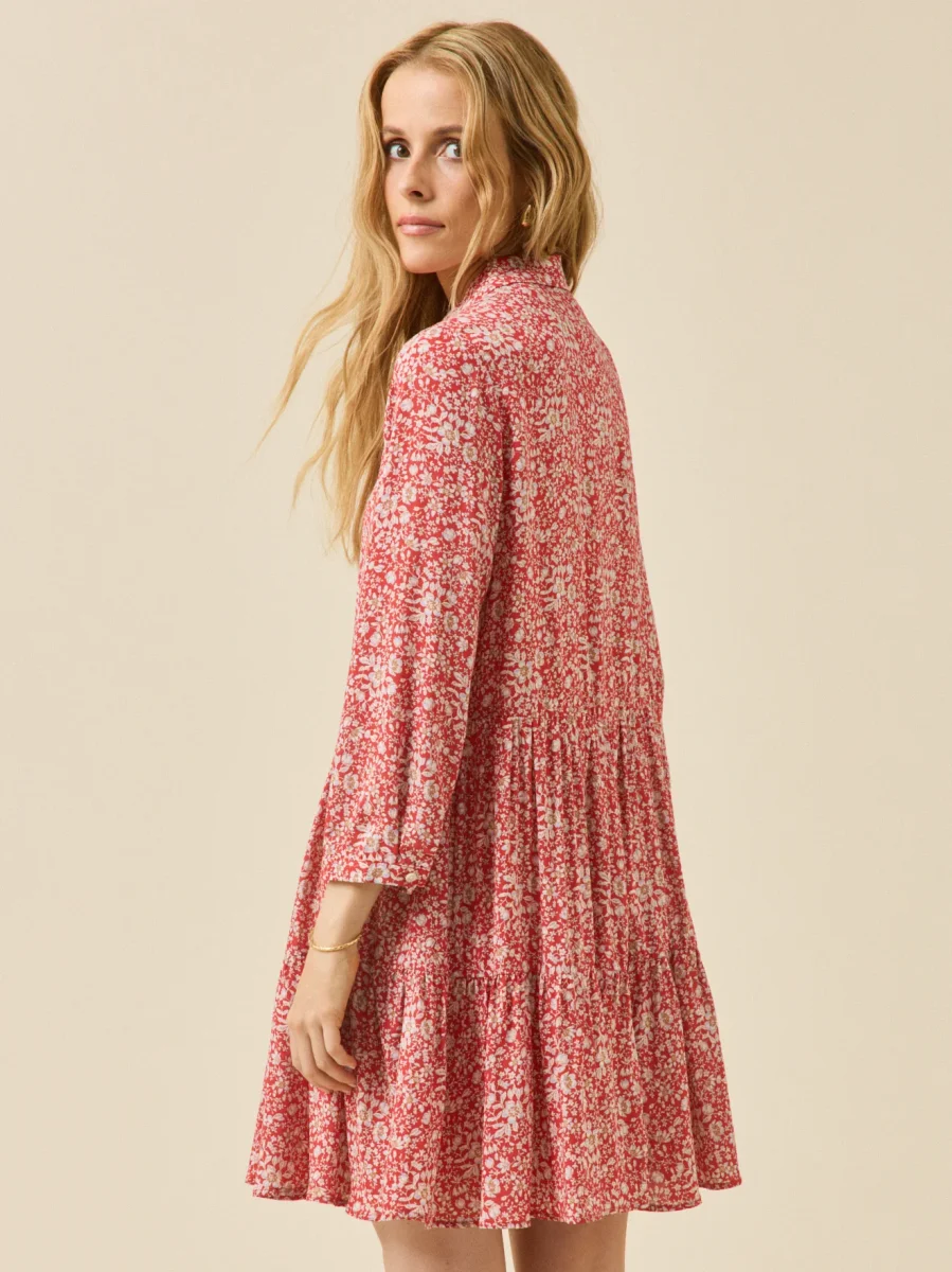 Robe courte volant femme tissu Liberty - Limited Collection – Image 3