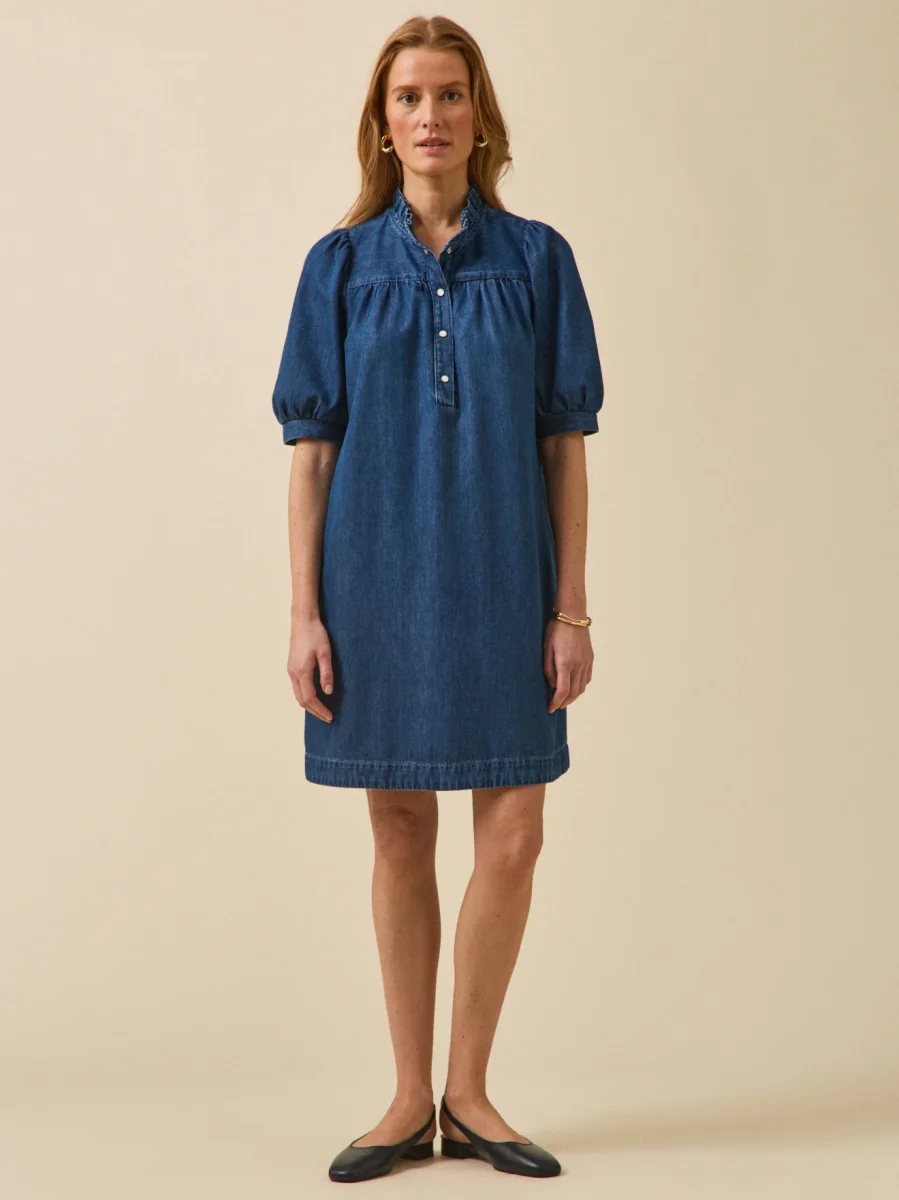 Robe courte jean femme coton biologique – Image 6