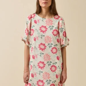 Robe courte cérémonie femme imprimé Rosala