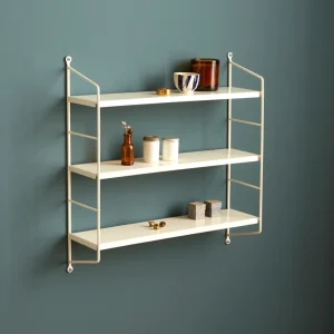Étagère murale en métal peint