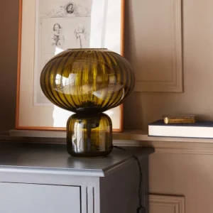 Lampe Martin en verre ciselé