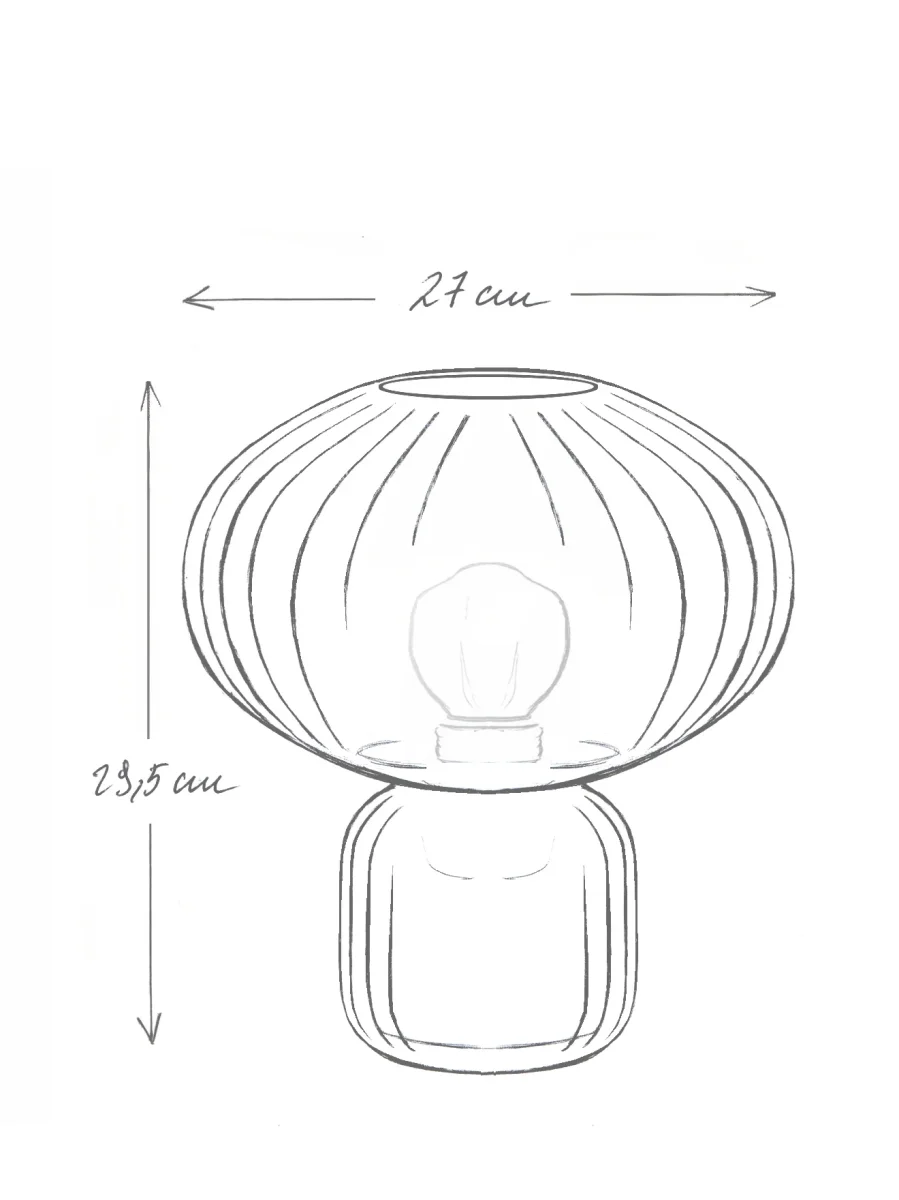 Lampe Martin en verre ciselé – Image 5