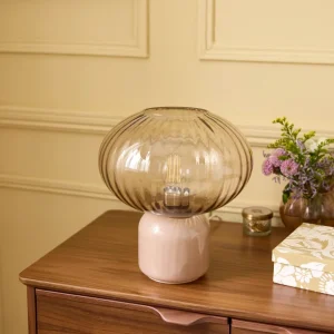 Lampe Martin en verre ciselé