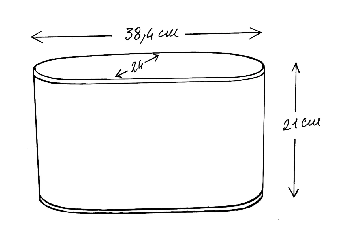 Abat-jour ovale imprimé fleuri - grand modèle Victoire – Image 7