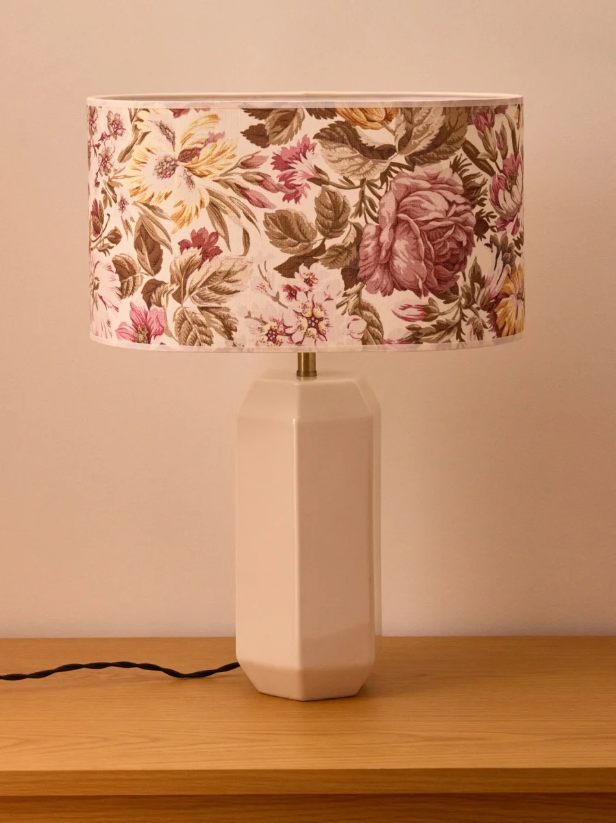 Abat-jour ovale imprimé fleurie - Grand modèle Victoire – Image 3