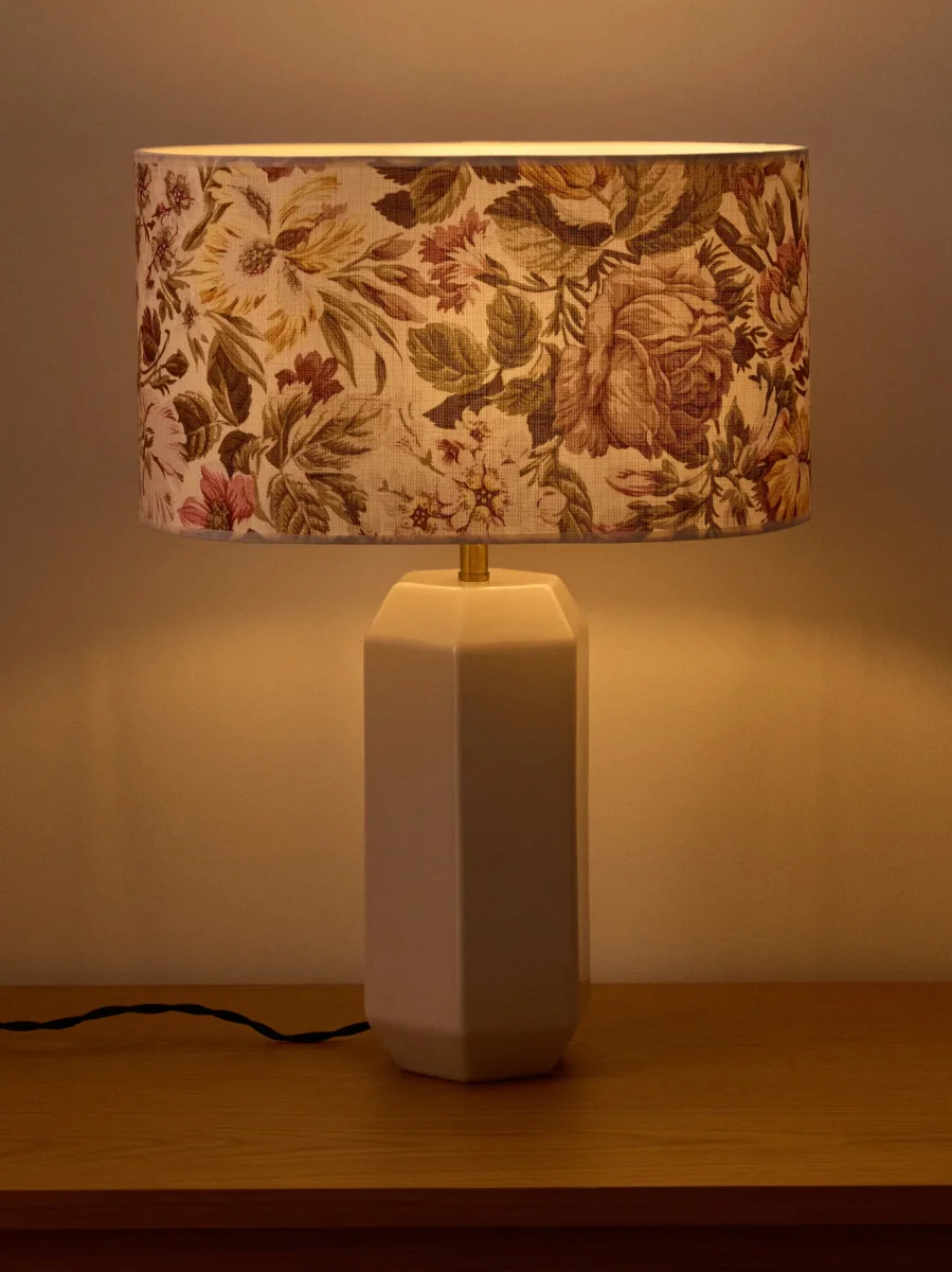 Abat-jour ovale imprimé fleurie - Grand modèle Victoire – Image 4