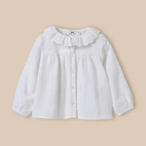Blouse bébé en gaze de coton