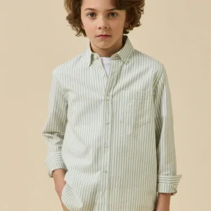 Chemise rayée oxford Garçon