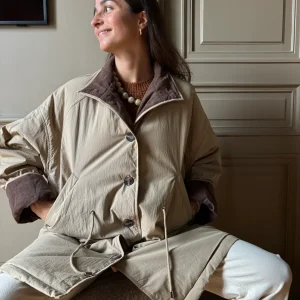 TRENCH MATELASSÉ BEIGE