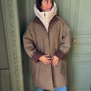 TRENCH MATELASSÉ KAKI