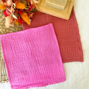 Serviette visage en gaze de coton